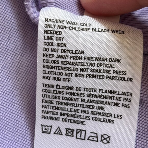 Uniqlo Long-Sleeve Crew Neck T-Shirt in Lavender - Picture 5 of 5